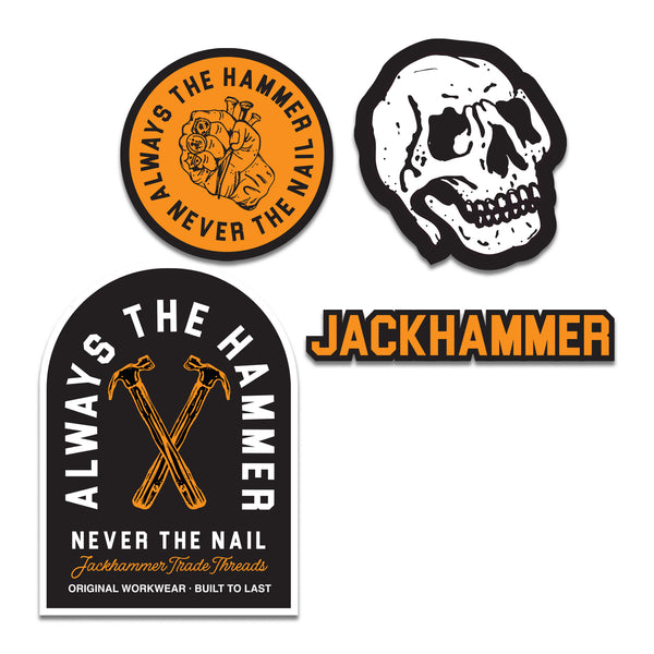 JACKHAMMER Sticker Pack - Always the Hammer – JackHammer Clothing