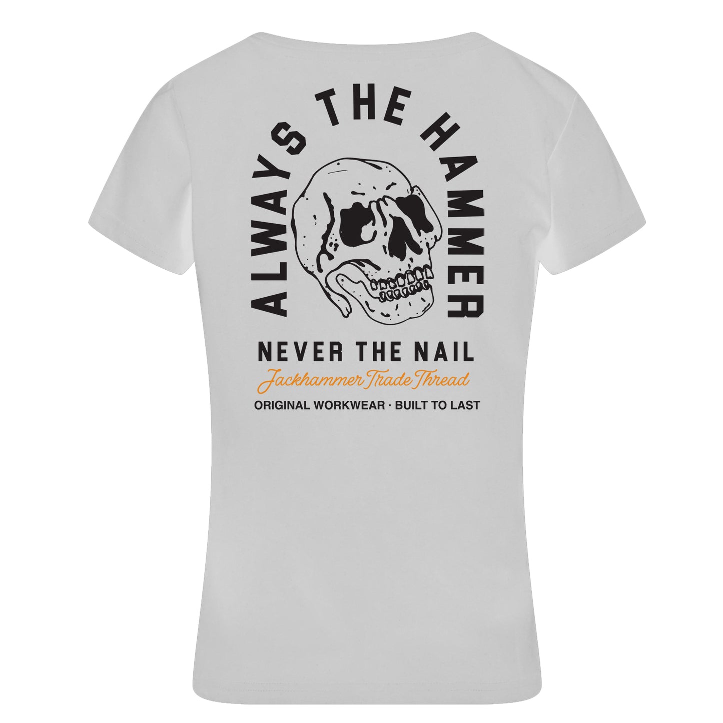 Always the Hammer - White Skull Womens Tshirt