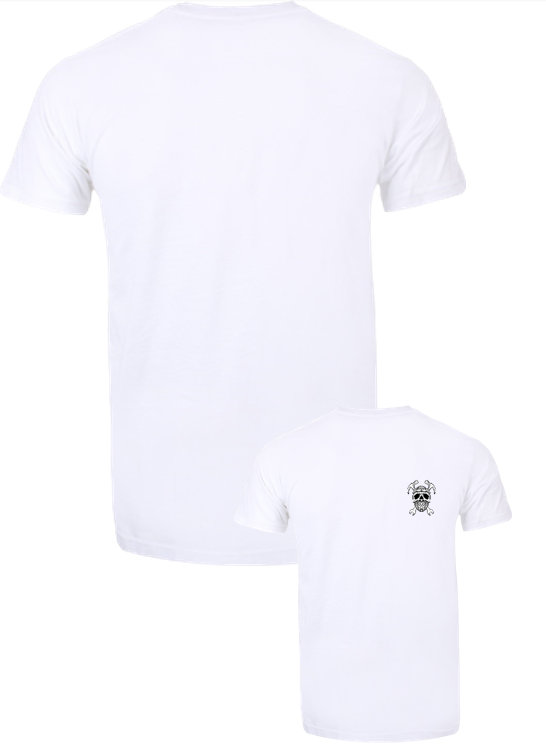 White Skull T Shirt (Chest)